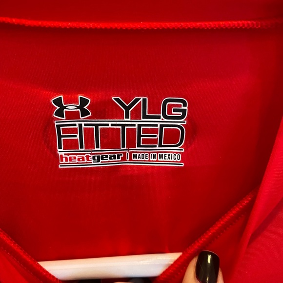 BOYS UNDER ARMOUR HEAT COMPRESSION SHIRT L/S - YOUTH LARGE - Picture 2 of 2